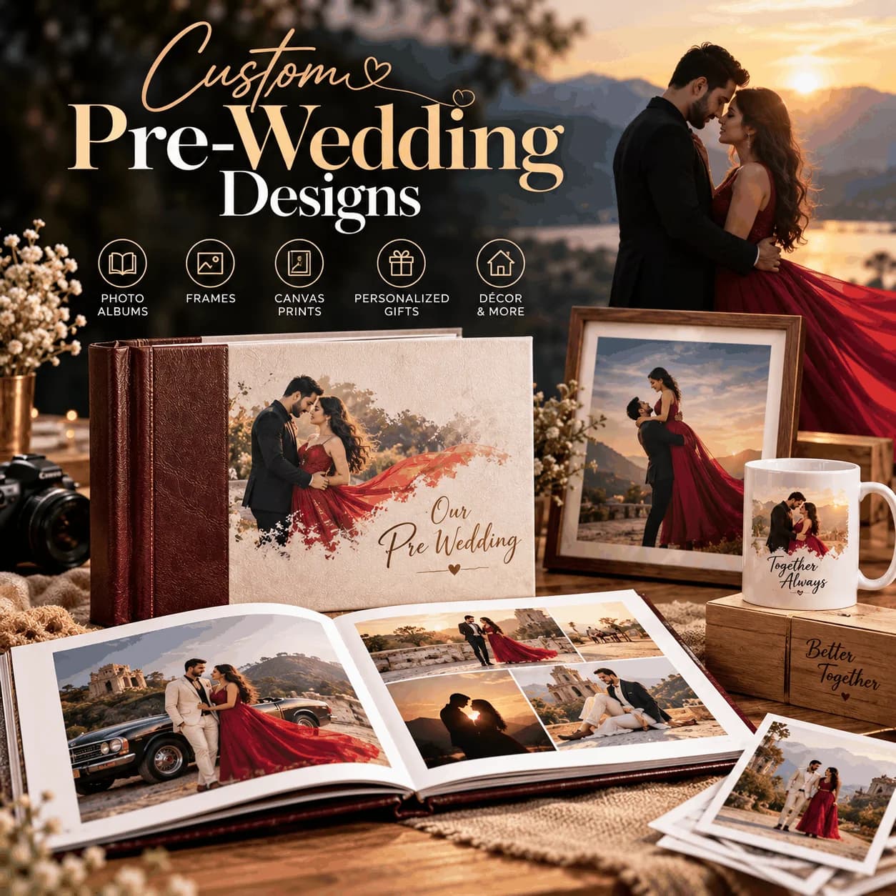 Custom Pre-Wedding Designs